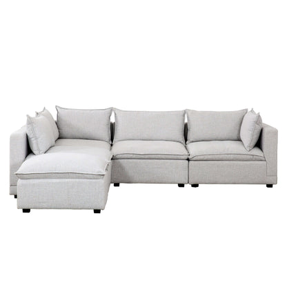 Haven 5-Piece Modular Corner Sectional- front view with white background