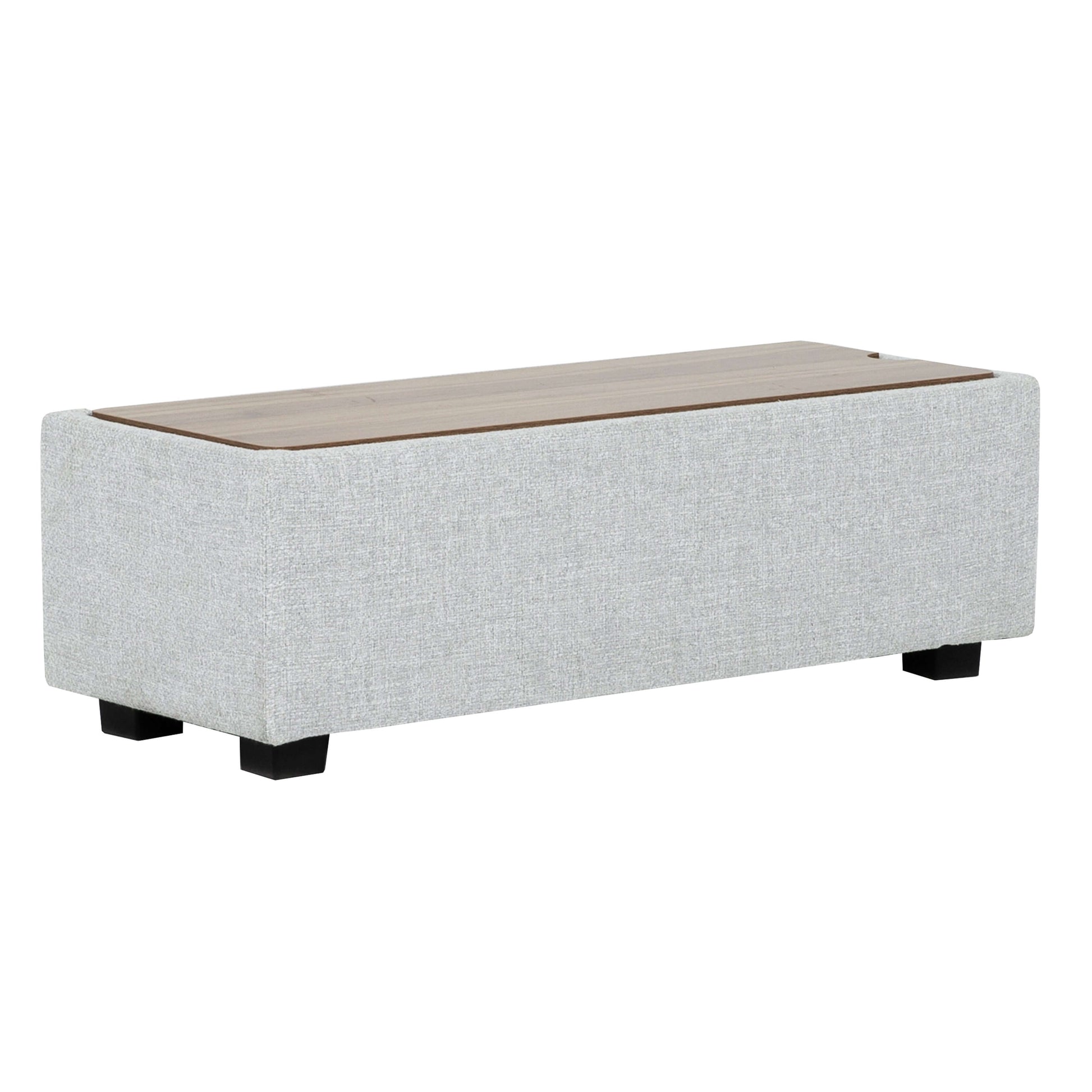 Haven 6-Piece Modular Corner Sectional with Storage Console- 1 section front view