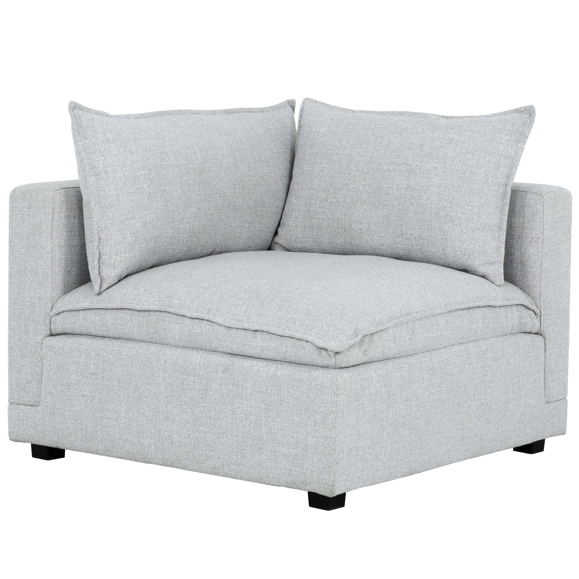 Haven 5-Piece Modular Corner Sectional- 1 section front view