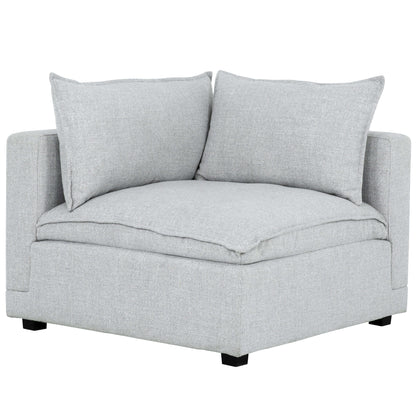 Haven 5-Piece Modular Corner Sectional- 1 section front view