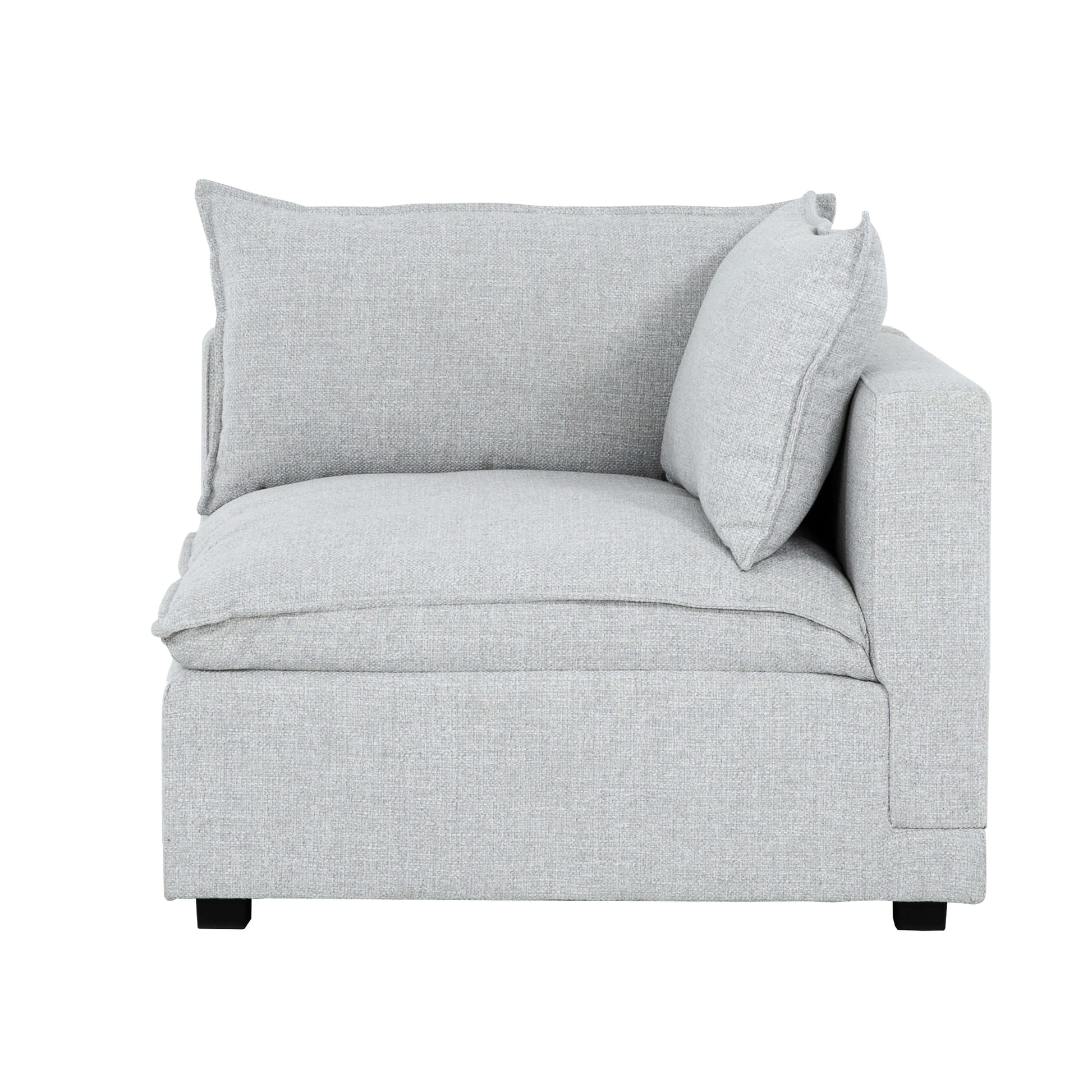 Haven 5-Piece Modular Corner Sectional- zoomed in side view