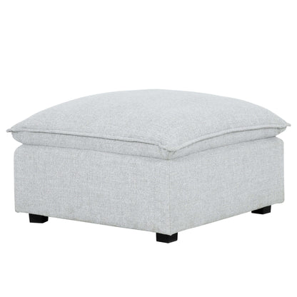 Haven 5-Piece Modular Corner Sectional with Ottoman- 1 section view