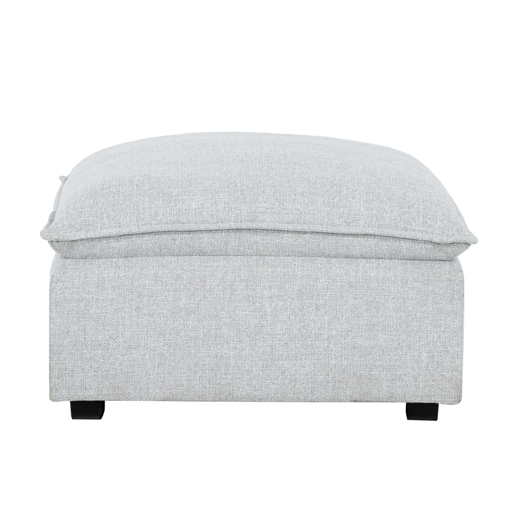 Haven 5-Piece Modular Corner Sectional with Ottoman- 1 section front view