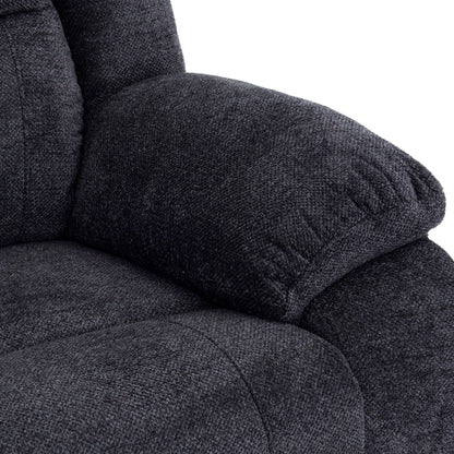 Arthur 40 in. Upholstered Manual Rocker Recliner- arm rest view