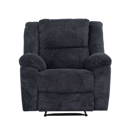 Arthur 40 in. Upholstered Manual Rocker Recliner- front view with white background