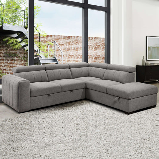 Nello 101 in. Right Facing Media Sleeper- front view