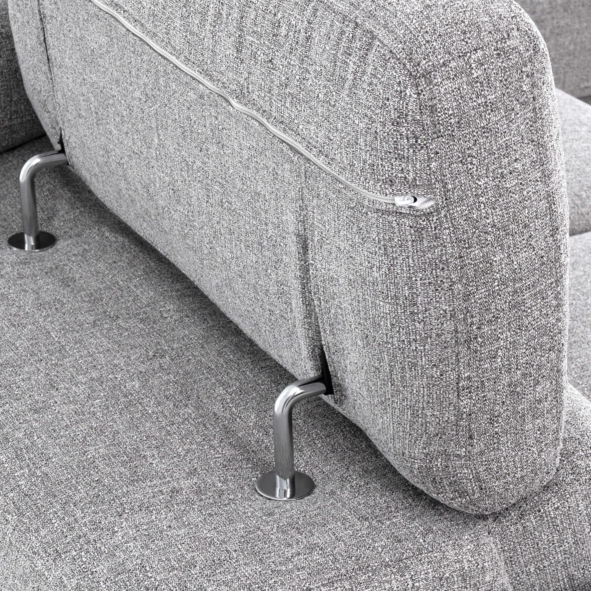 Pamina 105 in. Right Facing Sleeper Sectional- zoomed in arm rest view