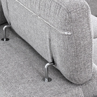 Pamina 105 in. Right Facing Sleeper Sectional- zoomed in arm rest view