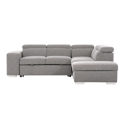 Pamina 105 in. Right Facing Sleeper Sectional- front view with white back ground