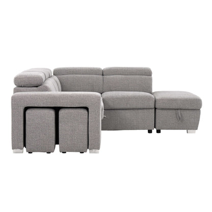 Pamina 105 in. Right Facing Sleeper Sectional