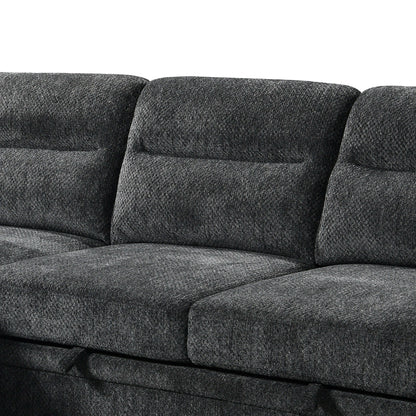 Savio 96 in. Reversible Sleeper Sectional-zoomed in front view