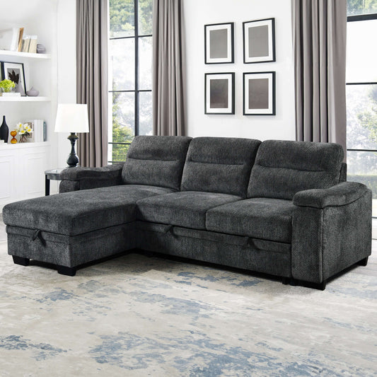 Savio 96 in. Reversible Sleeper Sectional- front view