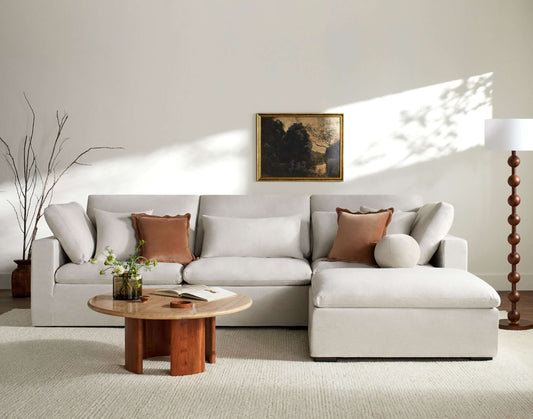 Avington AIV-001 39"H x 130"W x 45"D Sofa - front view 