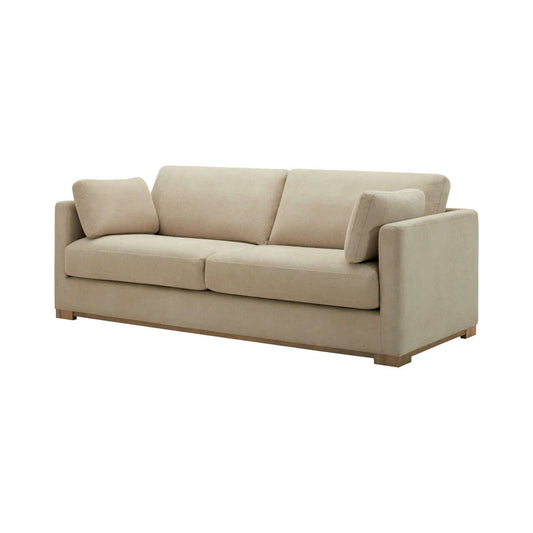 Elmar BOEL-001 33"H x 86"W x 37"D Sofa - side and front view 