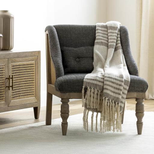 Exeter EXE-001 30"H x 24"W x 26"D Accent Chair - front view 