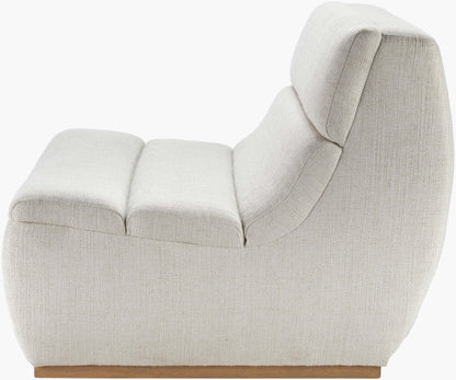 Barber BARB-001 32"H x 32"W x 40"D Accent Chair - side view 