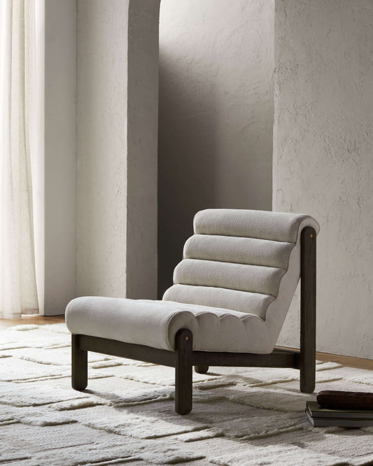 Berland BERL-001 32"H x 36"W x 30"D Accent Chair - side and front view 