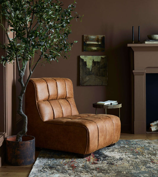 Belfort BFT-003 37"H x 35"W x 39"D Accent Chair - side view 