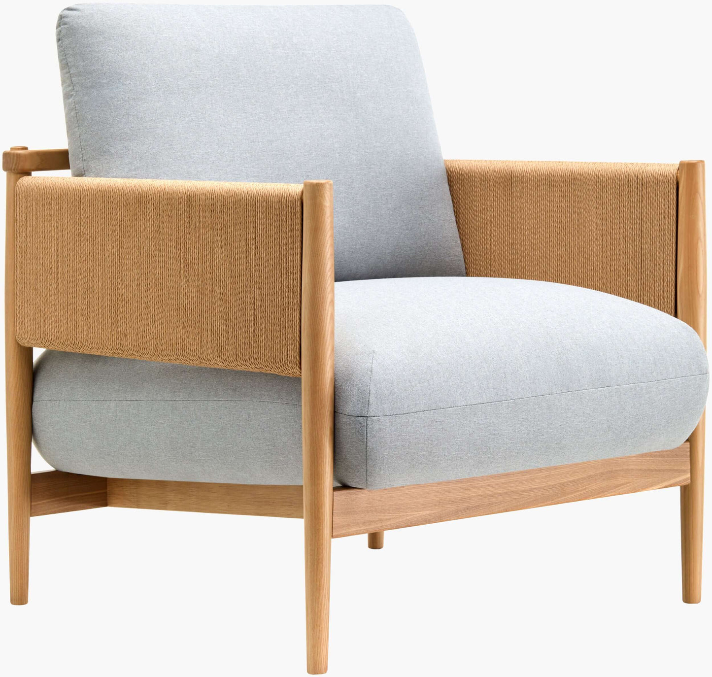 Brielle BRIL-001 33"H x 27"W x 31"D Accent Chair - side and front view 