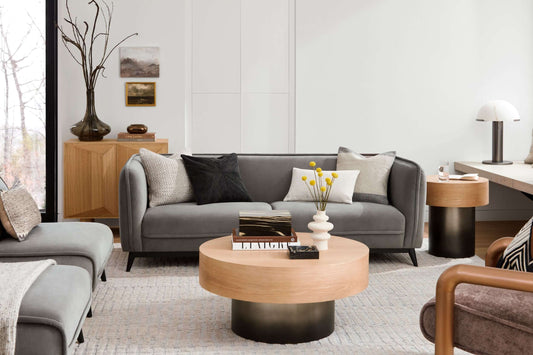 Bruce BRUC-002 31"H x 87"W x 35"D Sofa - front view 