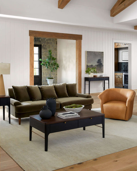 Cila CILA-001 29"H x 87"W x 40"D Sofa - front view 