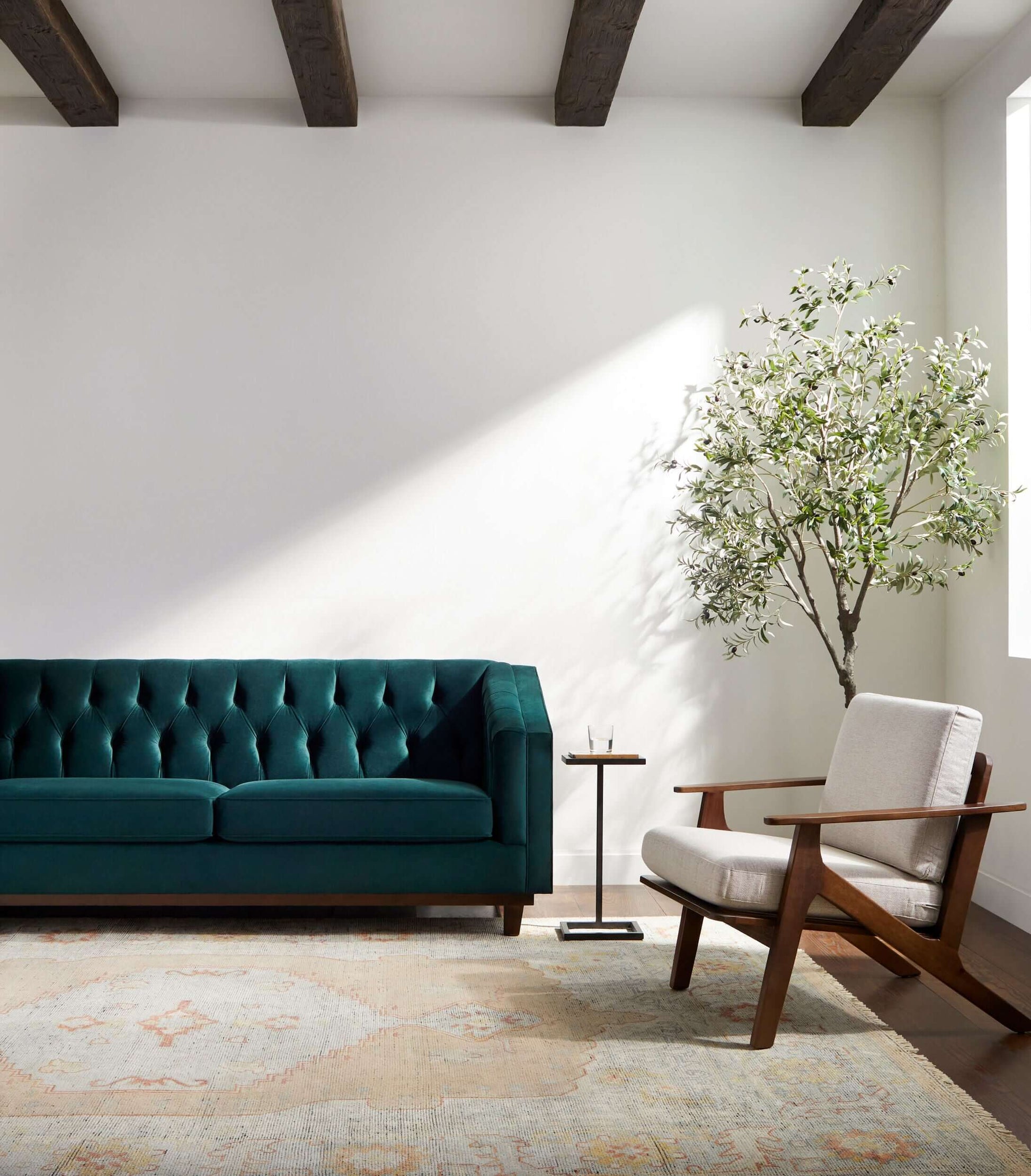 Cheviot CVO-001 31"H x 86"W x 37"D Sofa - partial front view 