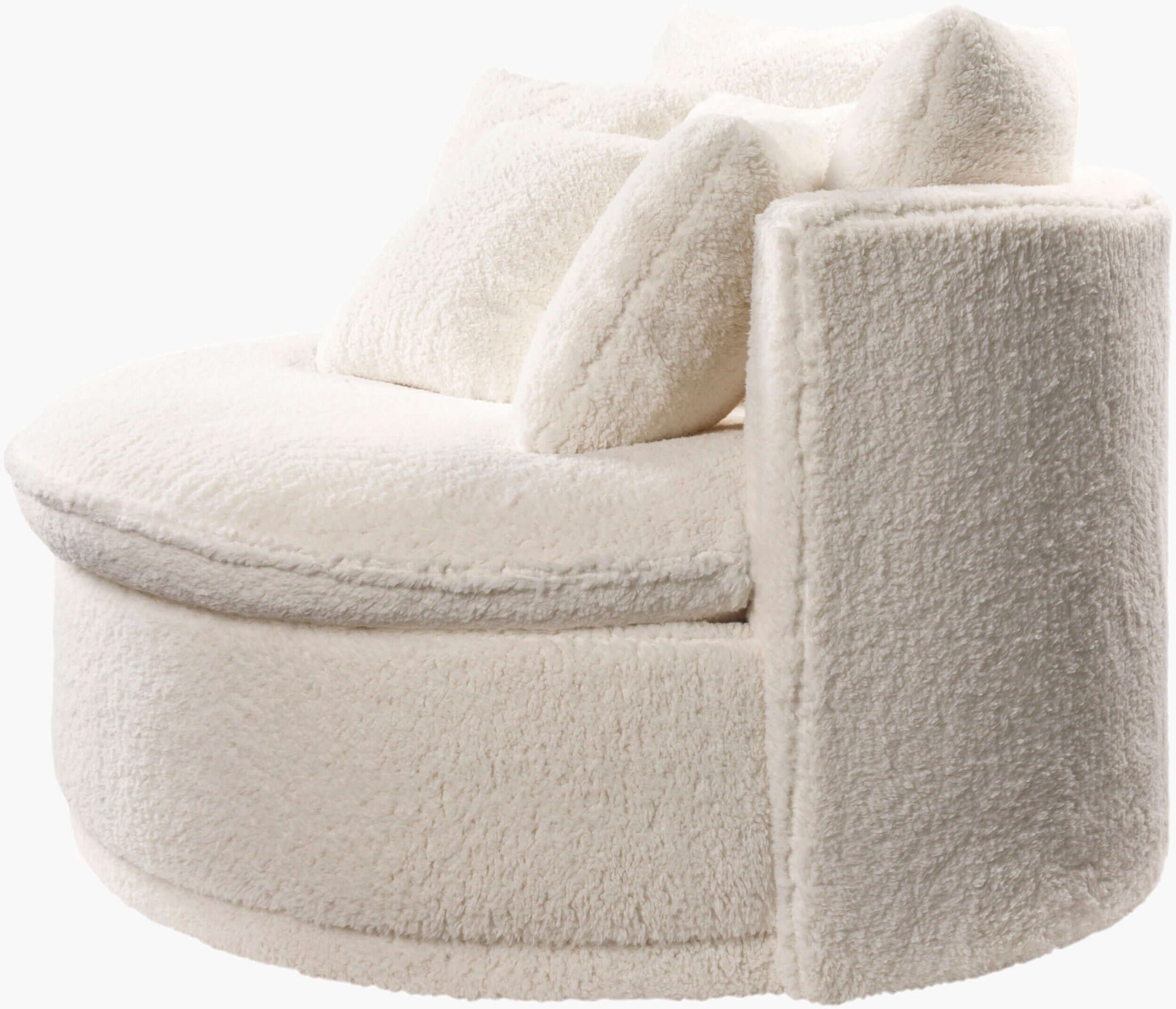 Drancy DAC-003 33"H x 55"W x 47"D Accent Chair - side view 