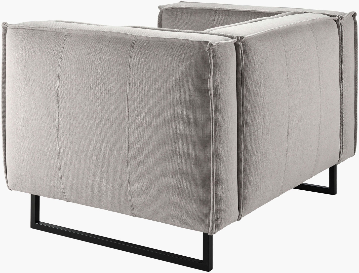 Dylan DYN-004 31"H x 47"W x 39"D Accent Chair - back and side view