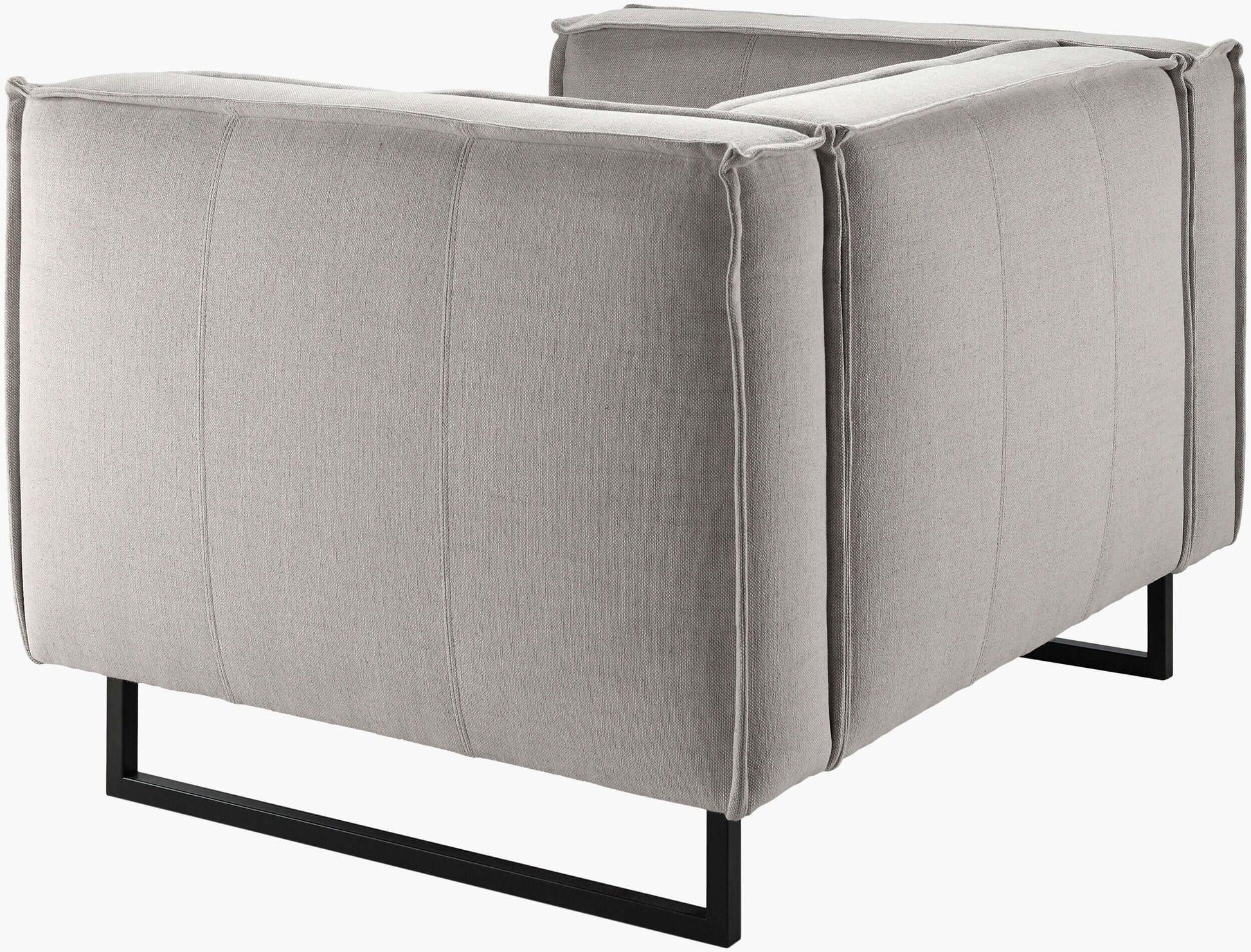 Dylan DYN-004 31"H x 47"W x 39"D Accent Chair - back and side view