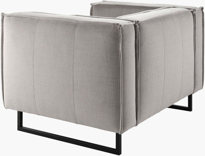 Dylan DYN-004 31"H x 47"W x 39"D Accent Chair - back and side view