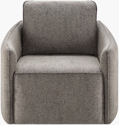 Kelli EKL-001 25"H x 28"W x 32"D Swivel Chair - front view 