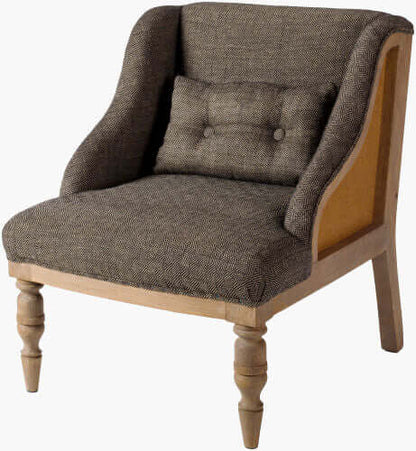 Exeter EXE-001 30"H x 24"W x 26"D Accent Chair - front view with white background