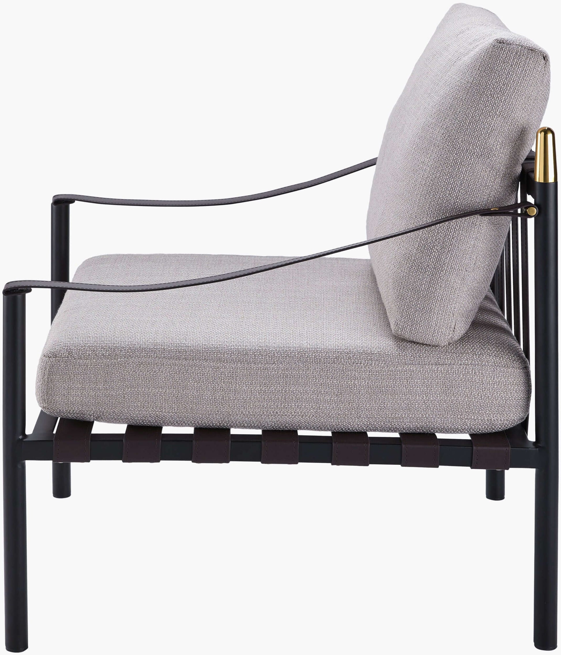 Frank FRK-001 33"H x 25"W x 30"D Accent Chair- side view 