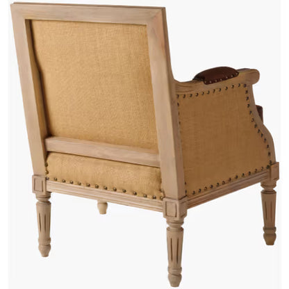 Lichfield LCF-001 34"H x 26"W x 22"D Accent Chair- back and side view 