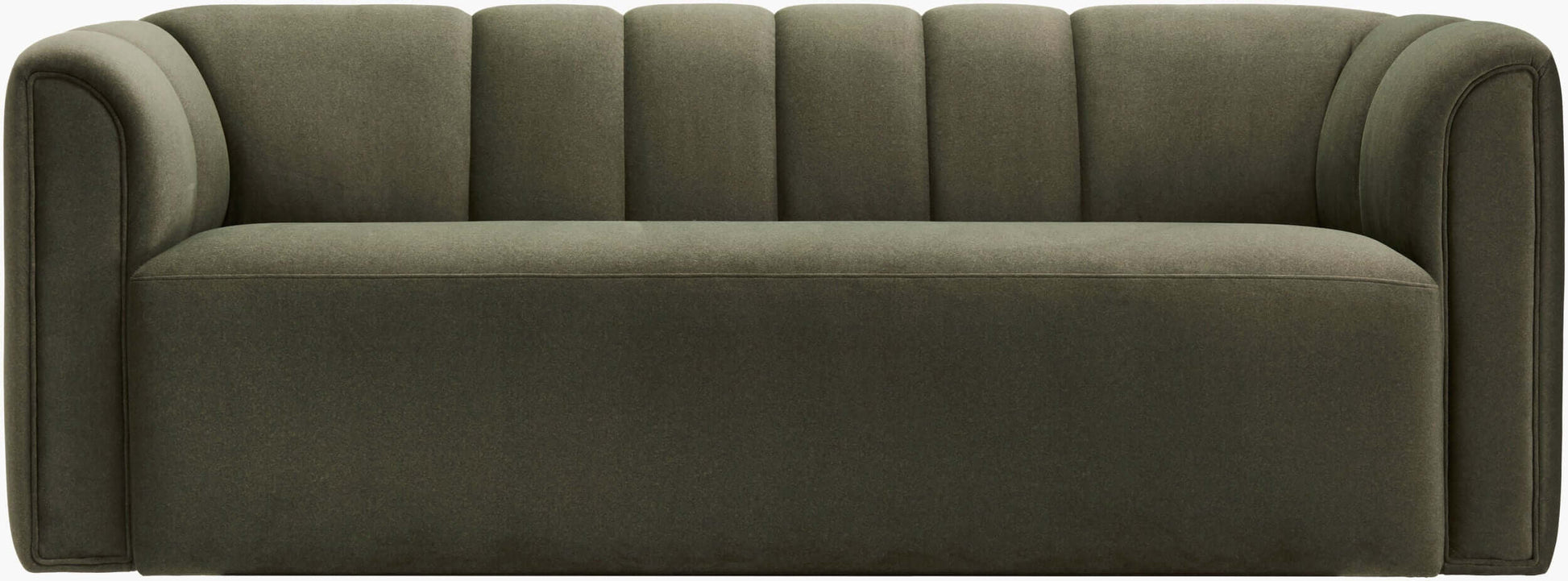 Dale GADL-001 32"H x 86"W x 37"D Sofa- front view with white background