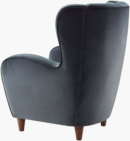 Giulietta GTA-001 43"H x 35"W x 36"D Accent Chair- back and side view