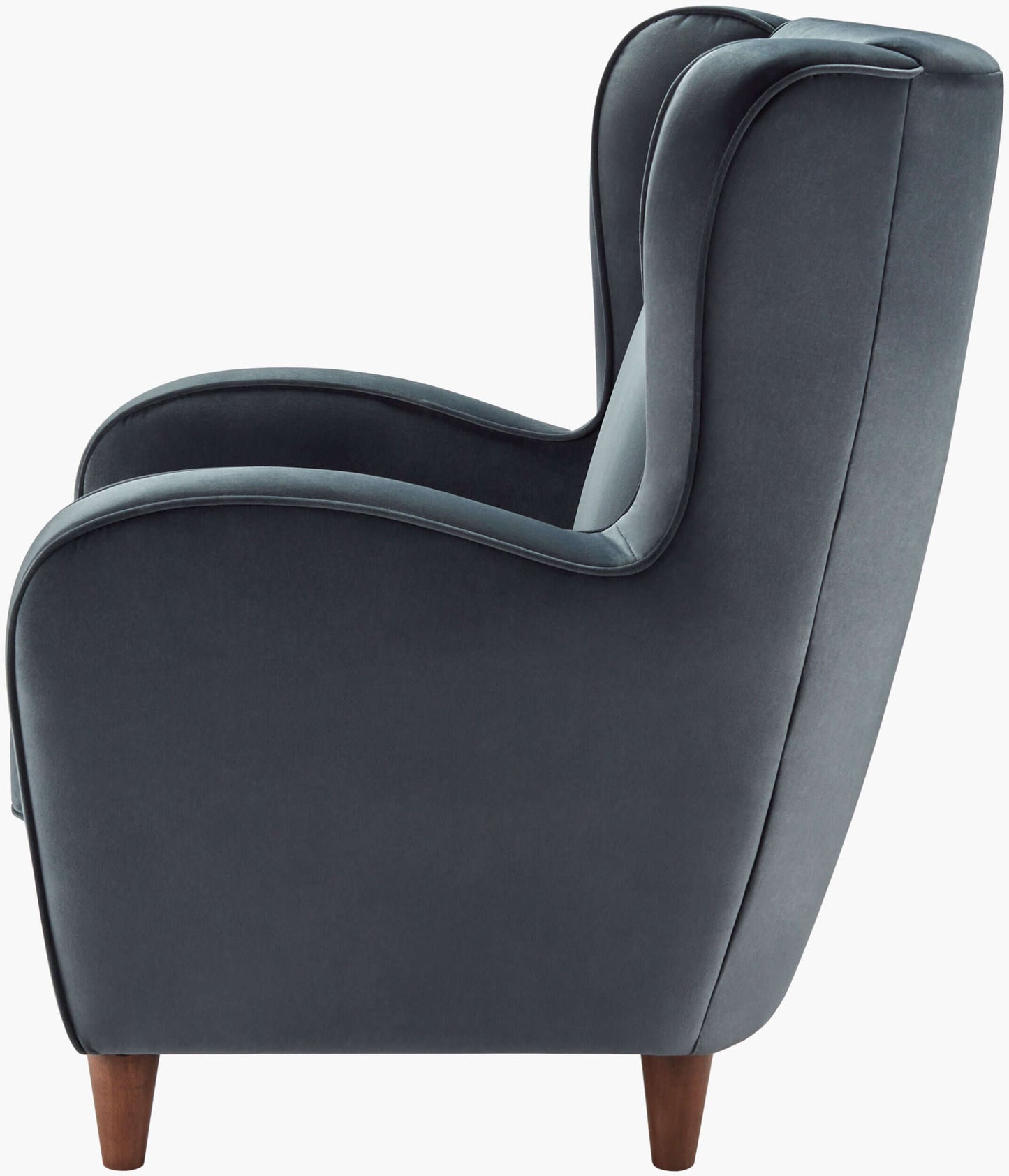 Giulietta GTA-001 43"H x 35"W x 36"D Accent Chair- side view 