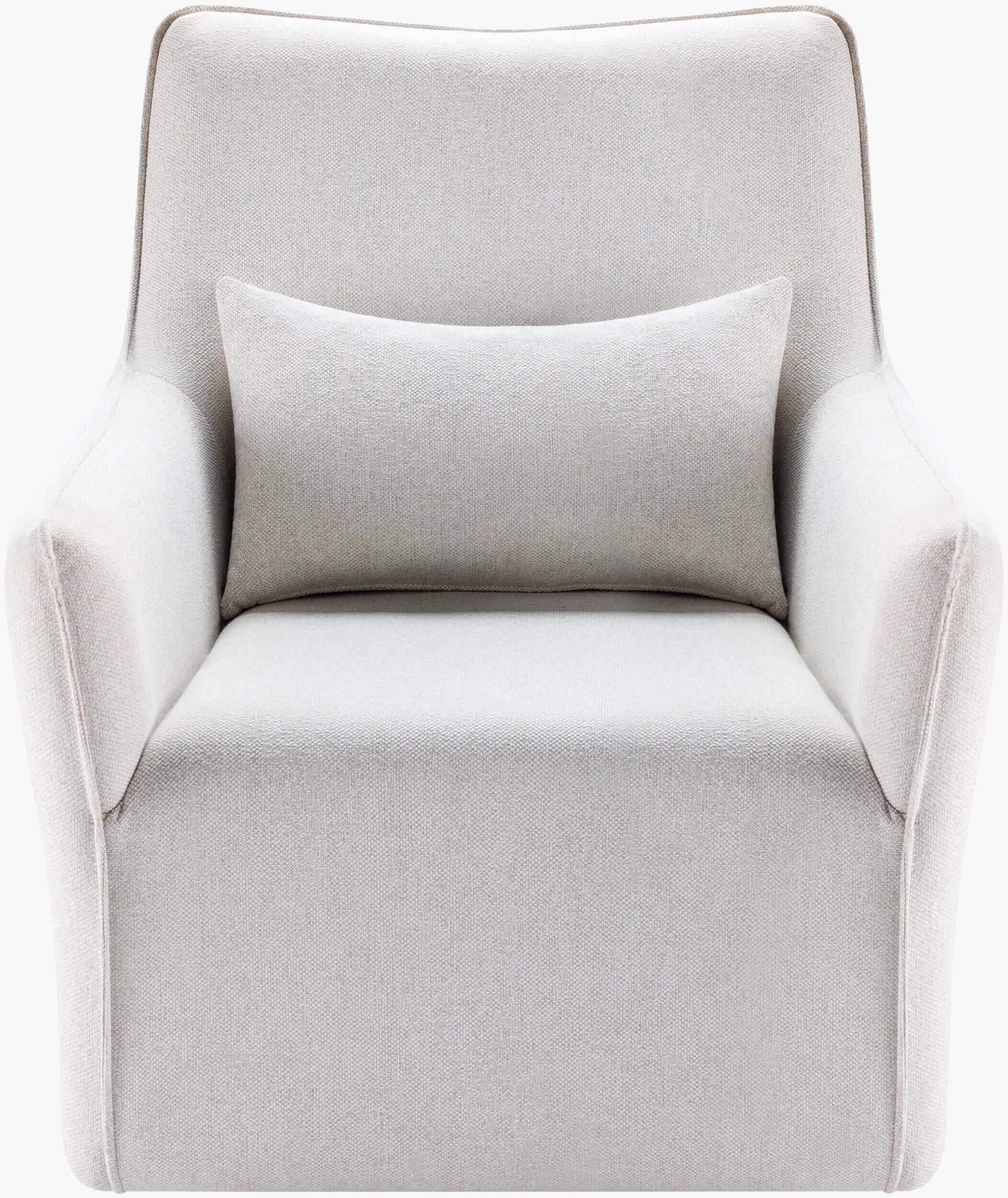 Hudson HUD-001 34"H x 26"W x 28"D Swivel Chair- front view with white background