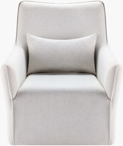 Hudson HUD-001 34"H x 26"W x 28"D Swivel Chair- front view with white background