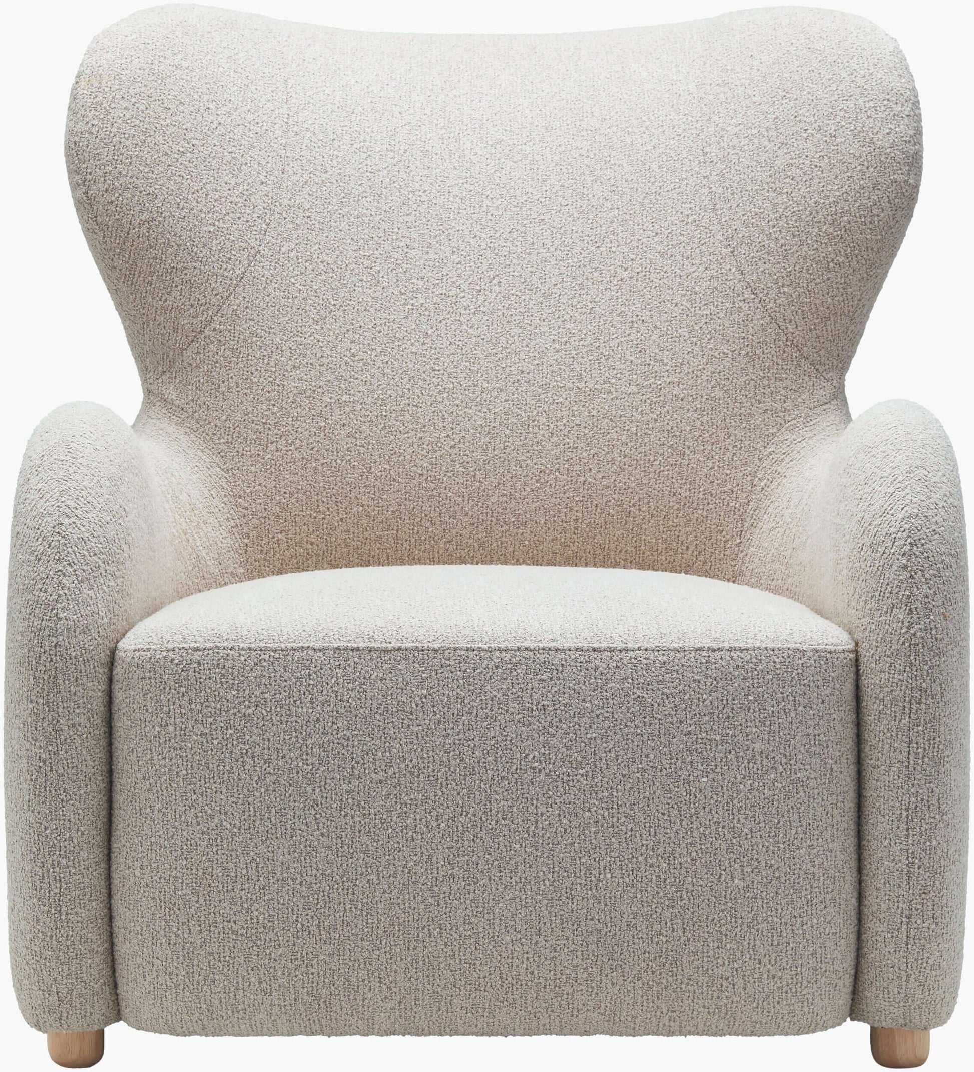 Jacqui JQU-001 37"H x 32"W x 36"D Accent Chair- front view with white background