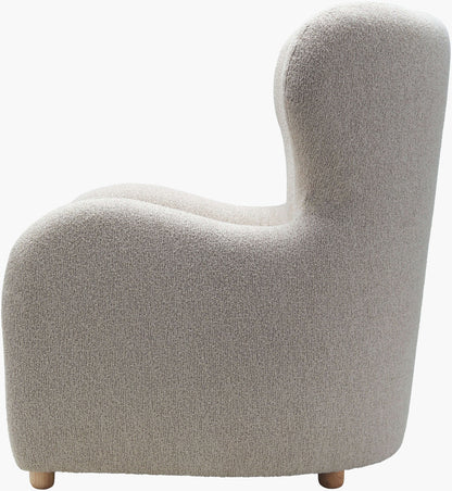 Jacqui JQU-001 37"H x 32"W x 36"D Accent Chair- side view 