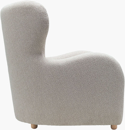 Jacqui JQU-001 37"H x 32"W x 36"D Accent Chair- side view 