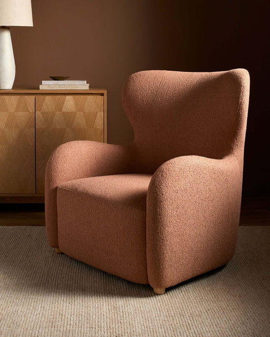 Jacqui JQU-002 37"H x 32"W x 36"D Accent Chair- front and side view