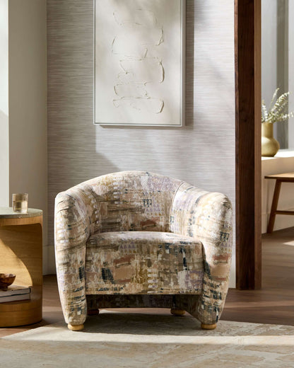 Julian JUA-001 30"H x 35"W x 31"D Accent Chair- front view