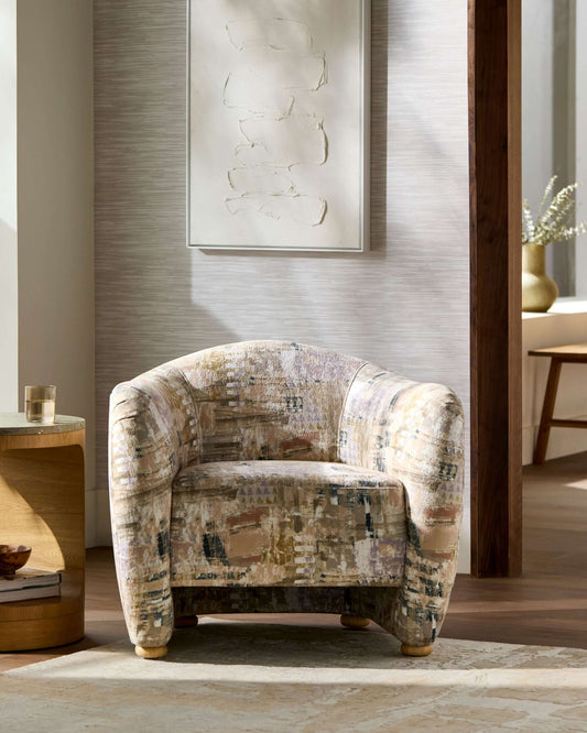 Julian JUA-001 30"H x 35"W x 31"D Accent Chair- front view