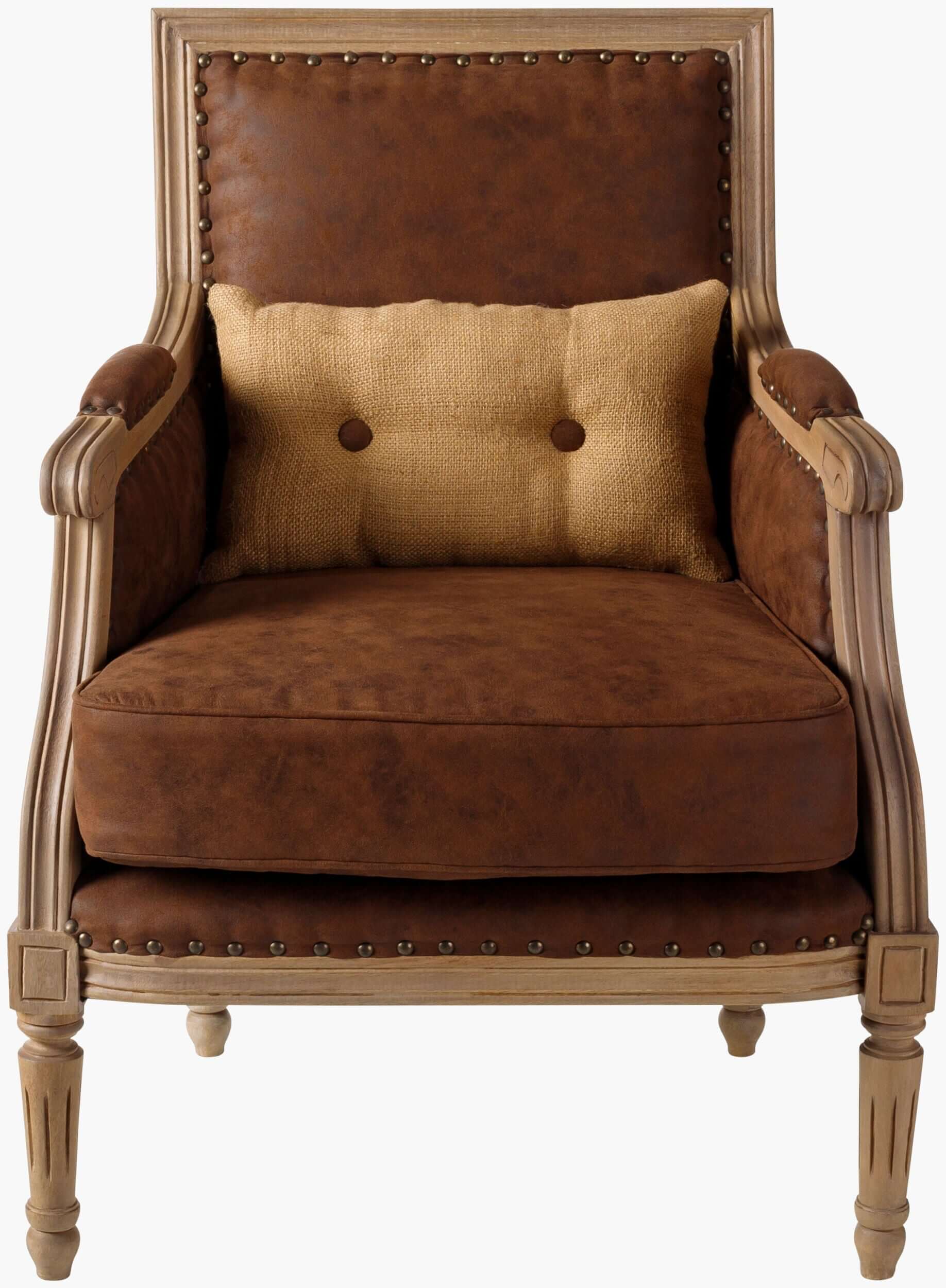 Lichfield LCF-001 34"H x 26"W x 22"D Accent Chair- front view 