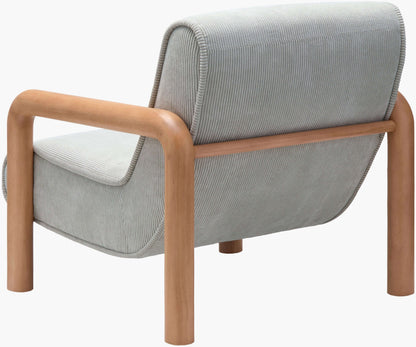Magnus MGUS-003 31"H x 30"W x 35"D Accent Chair- front and back view 