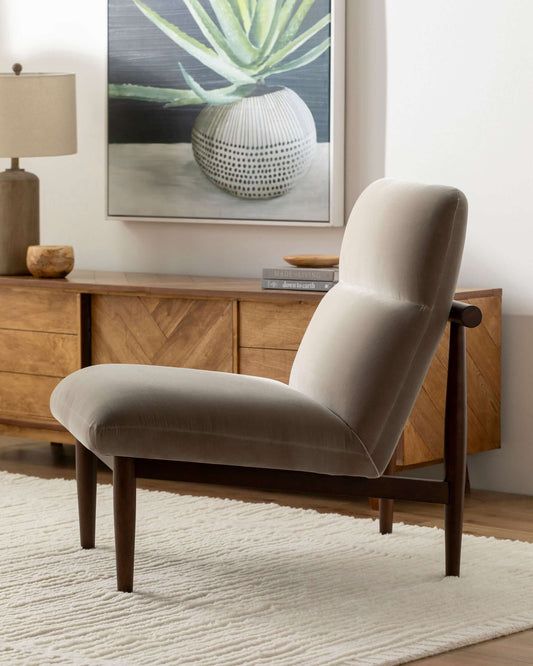 Marsick MSK-001 35"H x 29"W x 34"D Accent Chair- side view