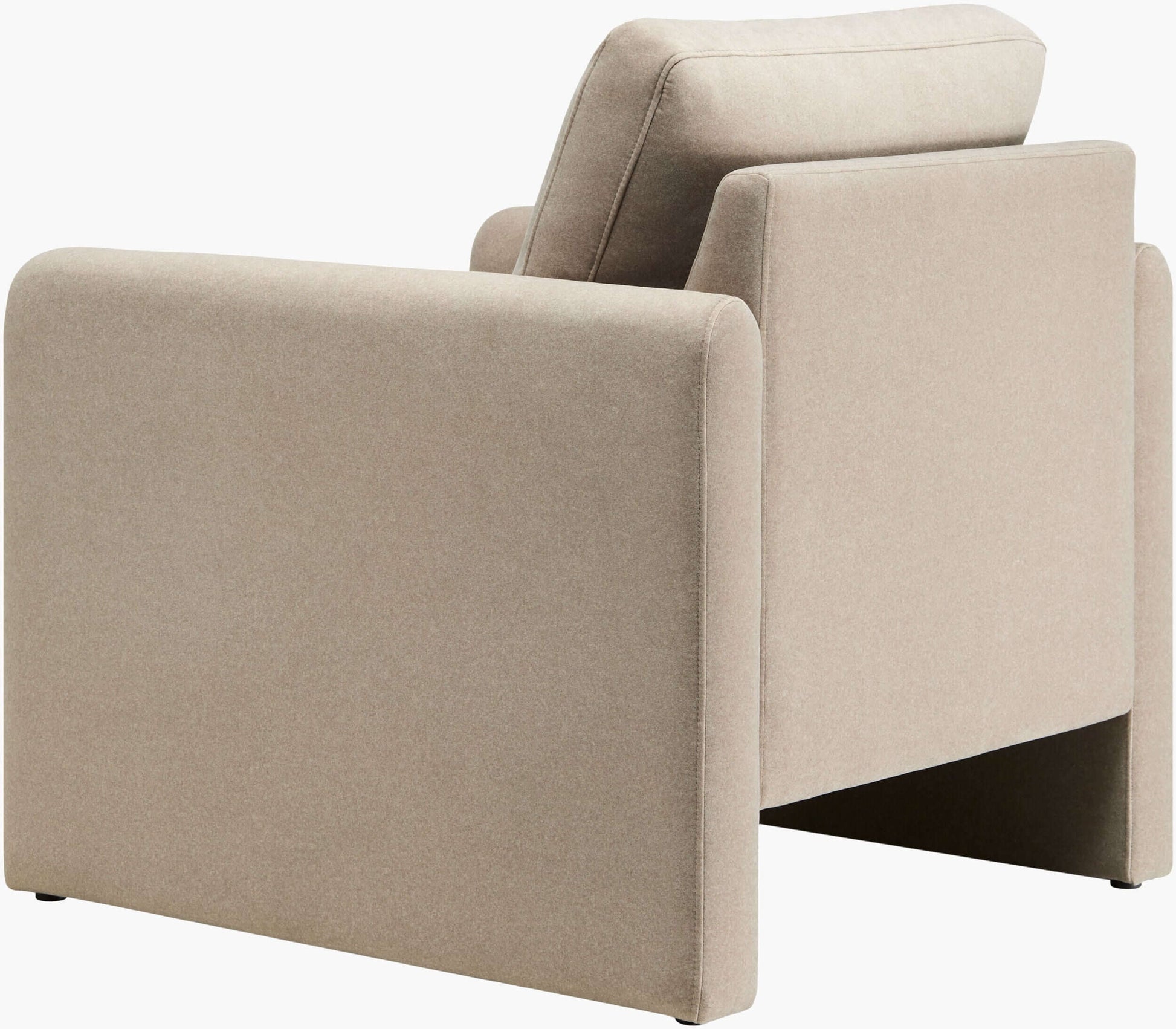 Niya NIYA-001 33"H x 31"W x 35"D Accent Chair- back and side view