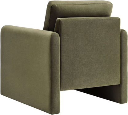 Niya NIYA-002 33"H x 31"W x 35"D Accent Chair- back and side view
